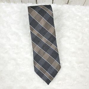Michael Michael Kors Striped Tie Gray Brown